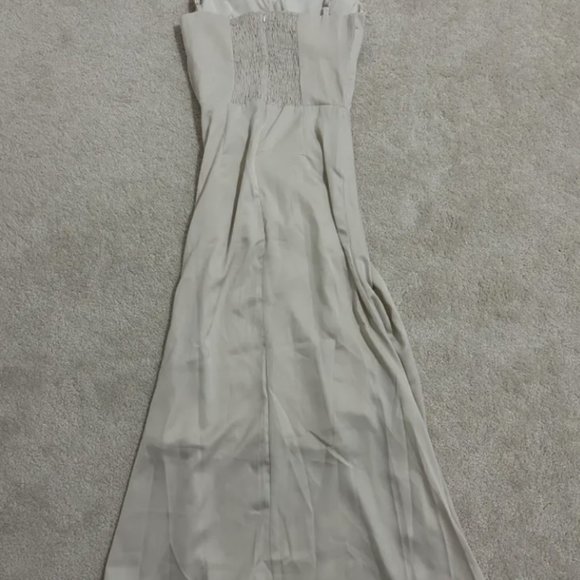 Champagne white prom/formal dress - Picture 6 of 8